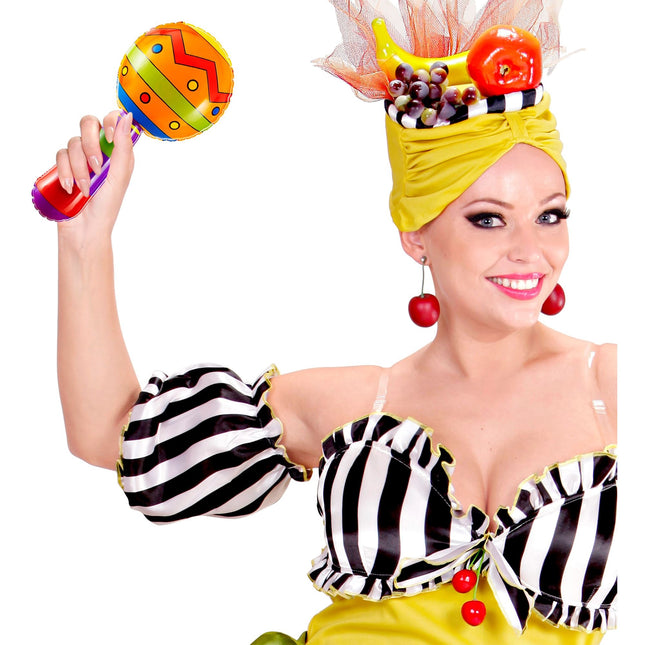 Färgade uppblåsbara sambabollar 20 cm