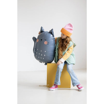Heliumballong katt tom 69 cm