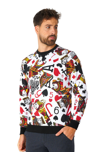 Casino Spelkort Tröja Herr <tc>OppoSuits</tc>