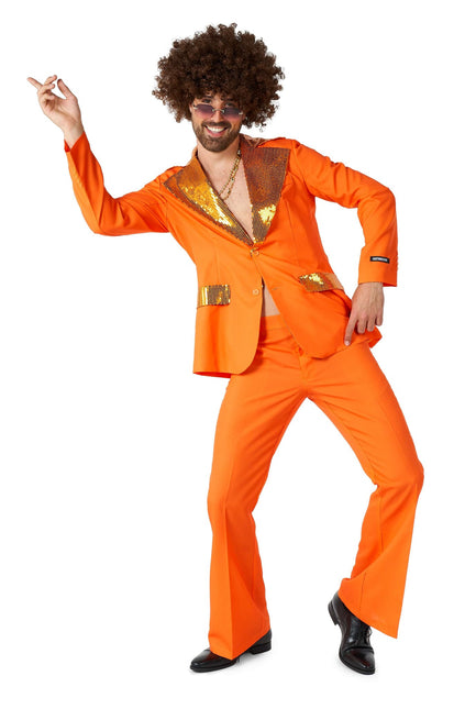 Orange discodräkt herr <tc>Suitmeister</tc>
