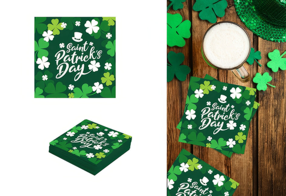 St Patrick's Day Servetter 33cm 12st