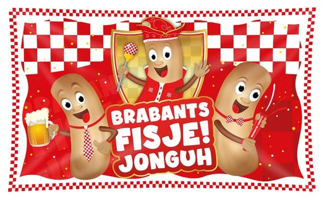 Väggflagga Brabants Fisje 90X150