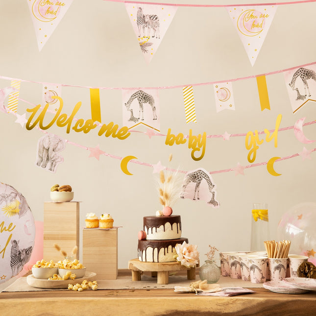 Safari Girlang Rosa Födelse 6m