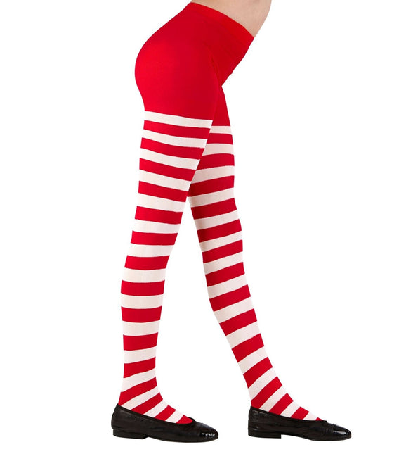 Röda Vita Strumpbyxor Flicka