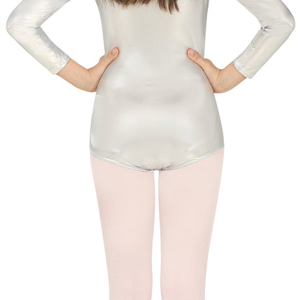 Tjej trikå Silver Metallic