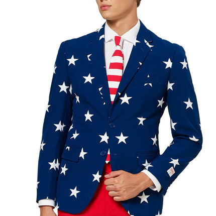 USA Stars Stripes Kostym Herr <tc>OppoSuits</tc>