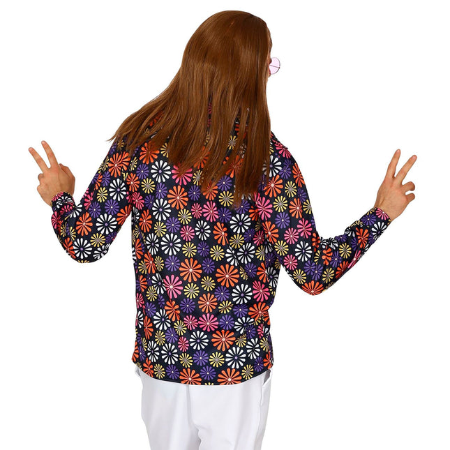 Disco 70S Blus Lila Herr Blommor