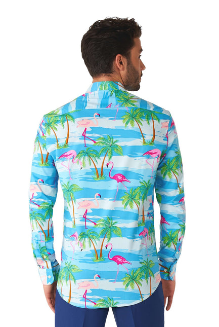Hawaii Flamingo Skjorta Herr <tc>OppoSuits</tc>