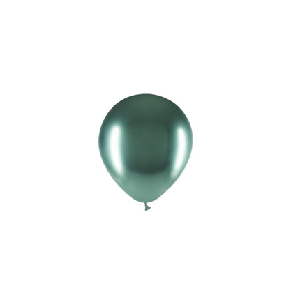 Gröna ballonger krom 13cm 100st