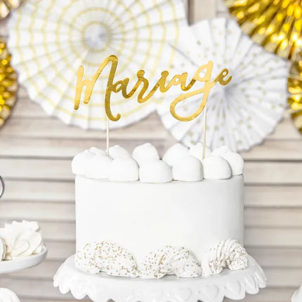 Bröllopstårta topping Mariage 22,5cm