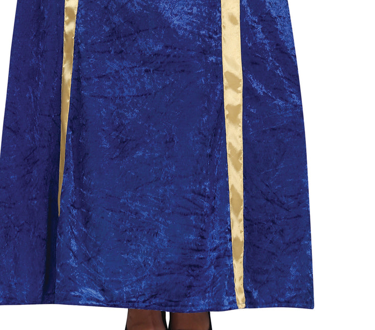 Jonkvrouw Kostym Blå Dam