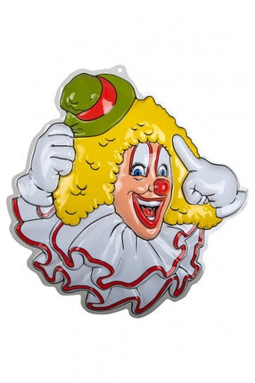 Väggdekoration Clown Grön Hatt 50cm