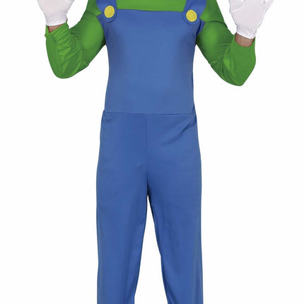 Super Mario-dräkt Luigi för män