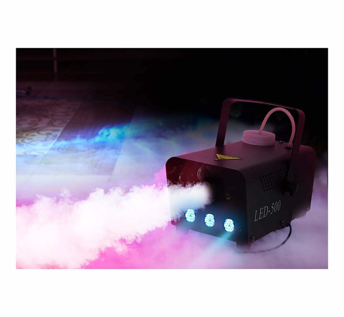 Rökmaskin med ljus och fjärrkontroll