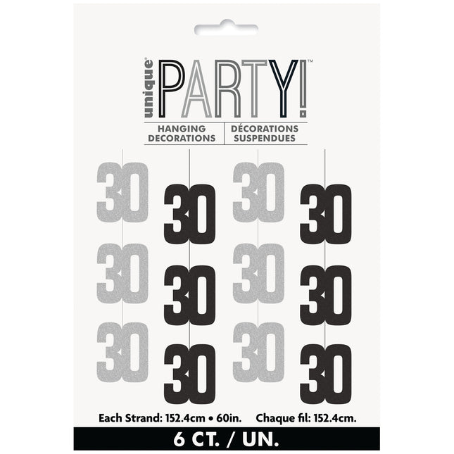 30 år Hängande dekoration Silver 1,52 m