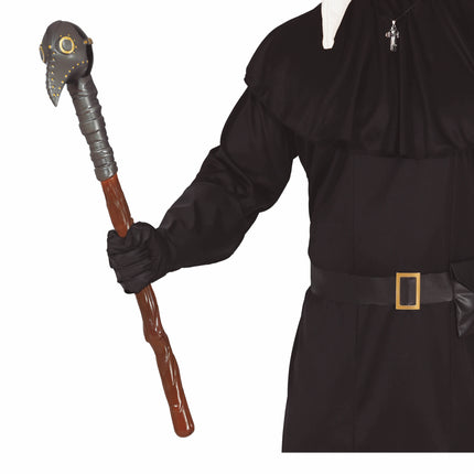 Halloween promenadkäpp fågel 70cm