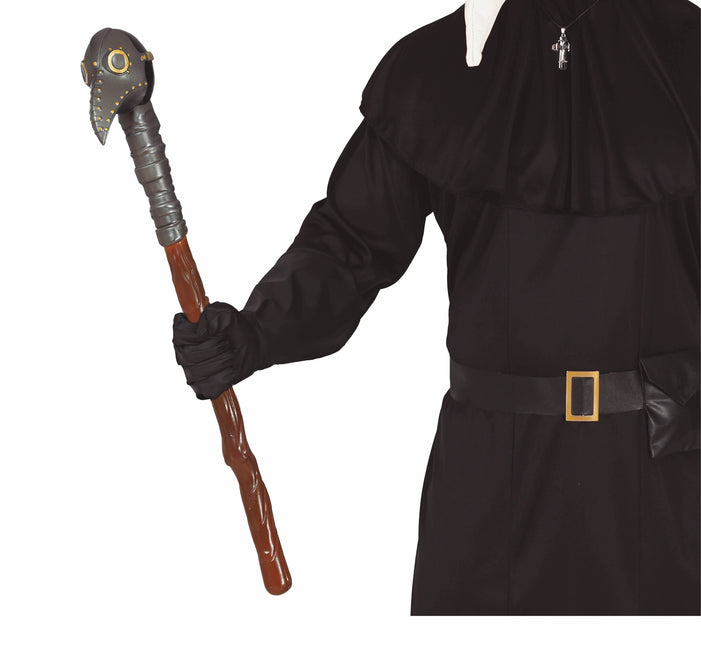 Halloween promenadkäpp fågel 70cm