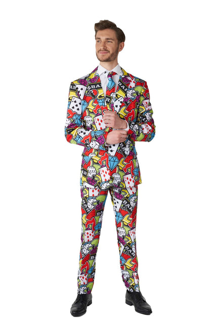 Casino Spelkort Ikoner Kostym Män <tc>Suitmeister</tc>