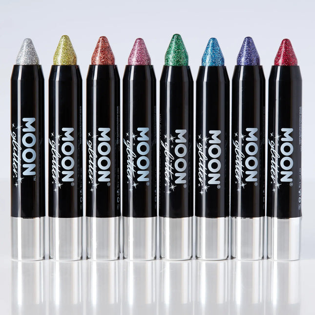 Moon Glitter Holographic Body Crayons Silver 3,2 g