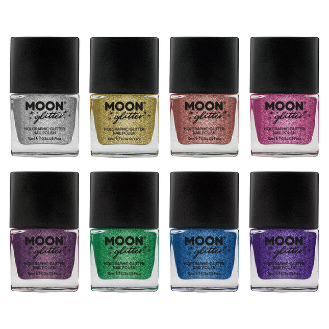 Moon Glitter Holografiskt Nagellack Rosa 14ml
