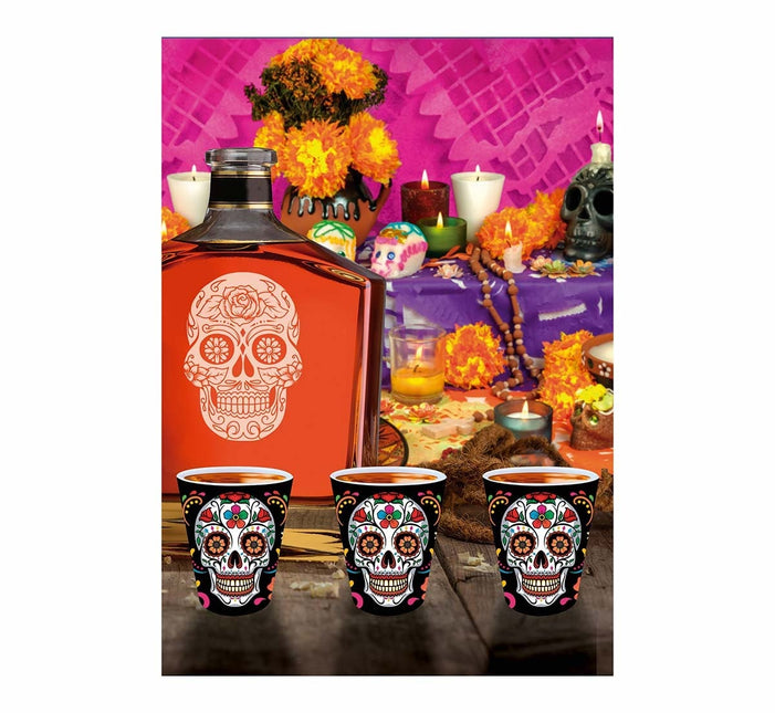 Dia De Los Muertos Shotglas 5cm 3st