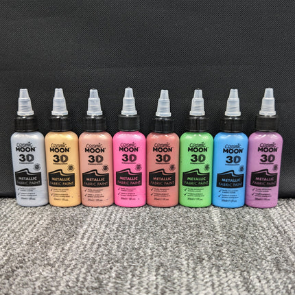 Cosmic Moon metallisk tygfärg grön 30ml