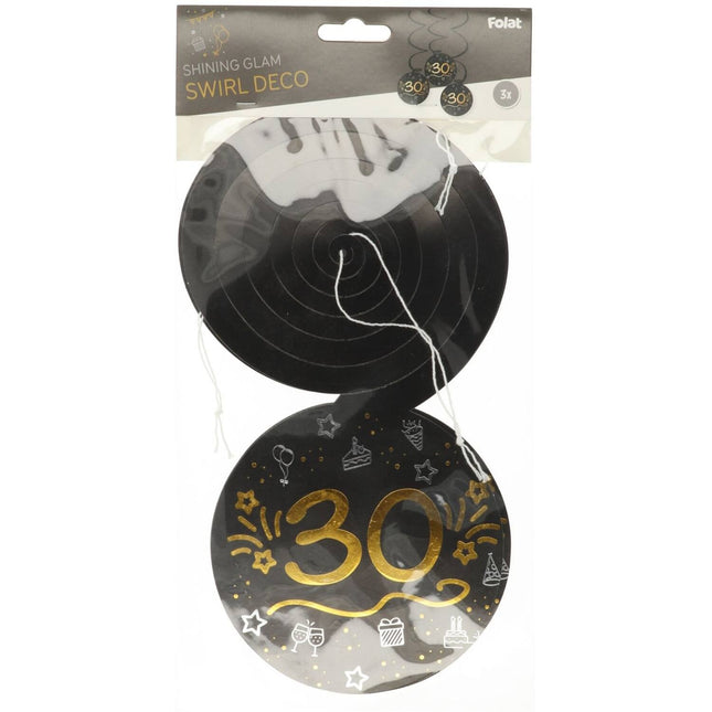 30 år Hängande dekoration 3st