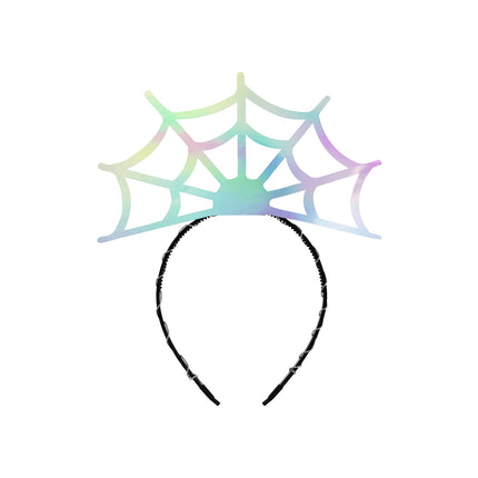 Halloween Hårband Spindelväv 21cm