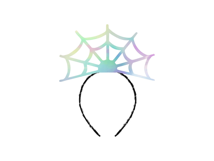 Halloween Hårband Spindelväv 21cm