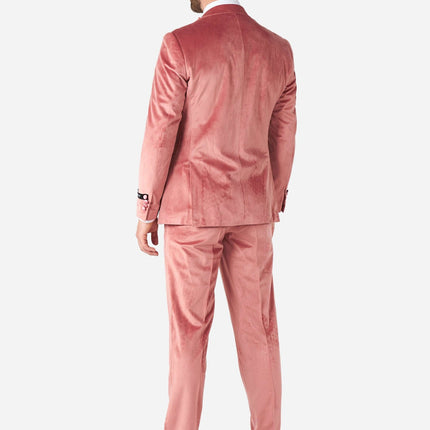Ljusrosa sammet smoking herr <tc>OppoSuits</tc>