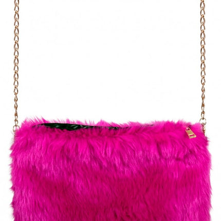 Handväska plysch lila