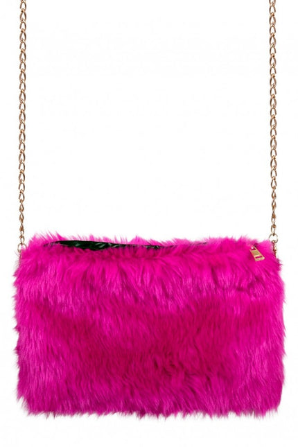 Handväska plysch lila