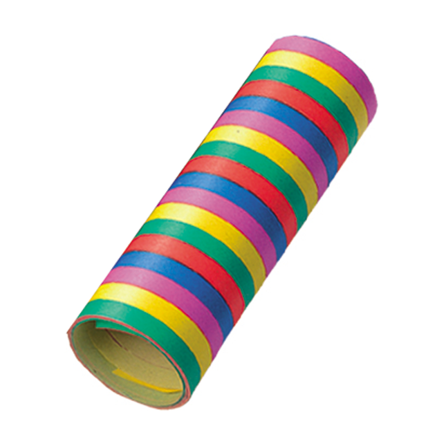 Färgad serpentin 18 ringar Brandsäker 4m