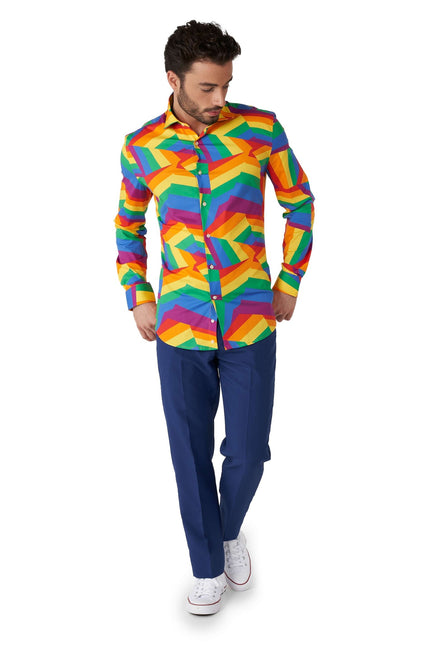 <tc>Zig</tc> Saw Rainbow Skjorta Herr <tc>OppoSuits</tc>