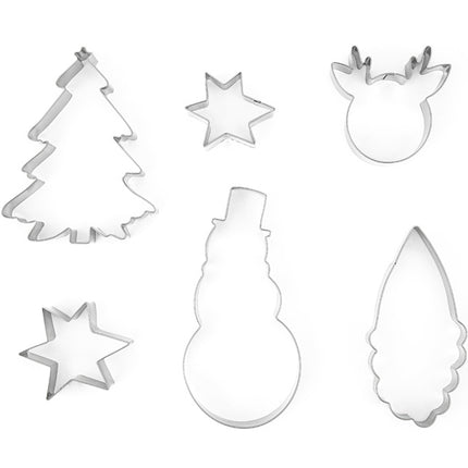 Utskärare för julkakor 6 delar