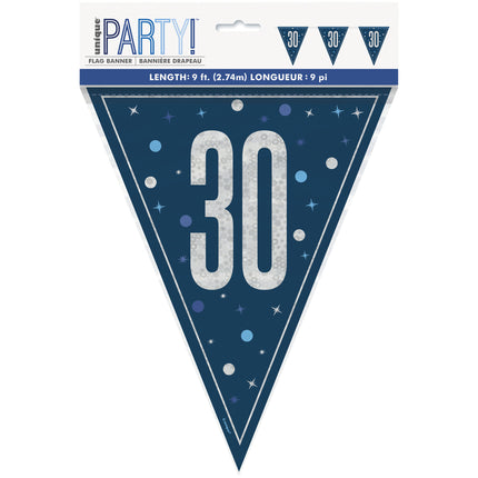 30 år Girlang Blå 2,5m