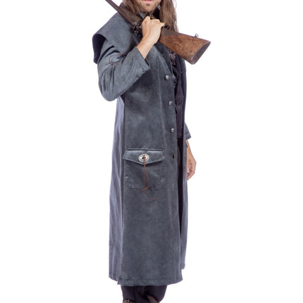 Cowboyjacka Grå Western för män