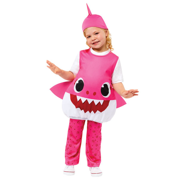 Barndräkt Baby Shark Rosa Mumie