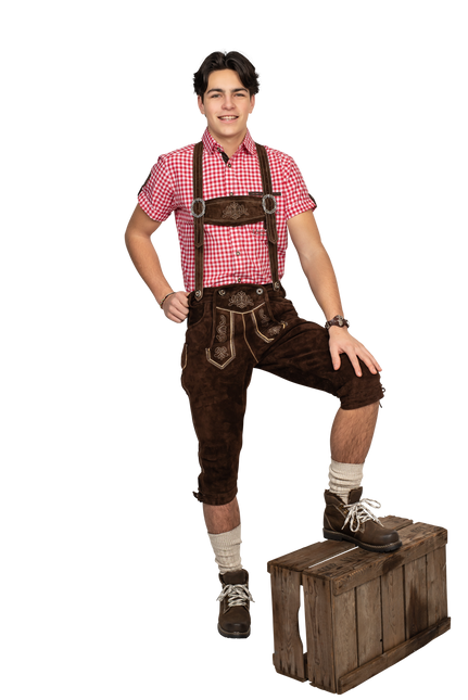 Lederhose Brun Herr Lång