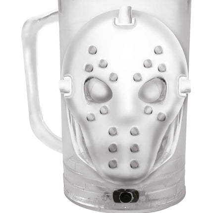 Halloween bordsdekoration ljus mask 10cm