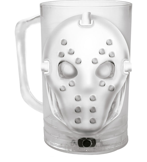 Halloween bordsdekoration ljus mask 10cm