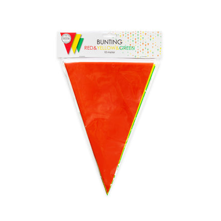 Röd gul grön girlang 10m