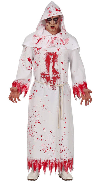 Monk Halloweenkostym Blodiga L för män