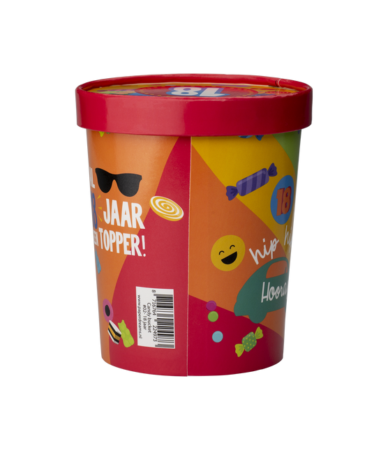 Färgad godisbricka 18 år 12cm