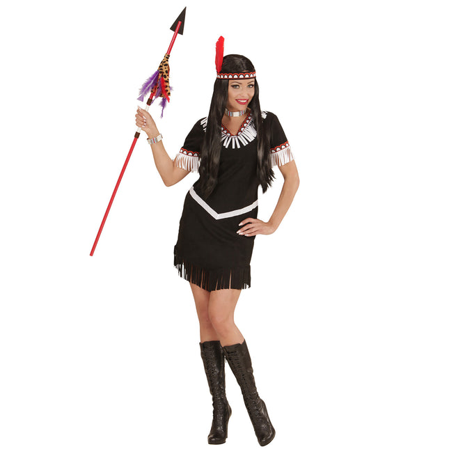 Indisk klänning svart damer