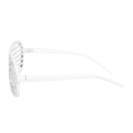 Vita glasögon randiga