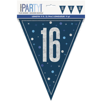 16 år Girlang blå 2,5 m