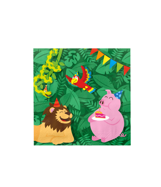 Djungel Servetter 33cm 16st