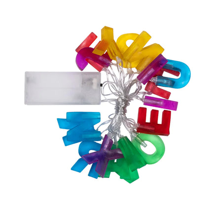 Ljusgirlang LED Joyeux Anniversaire 2m