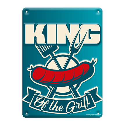Metallplatta King Of Grill